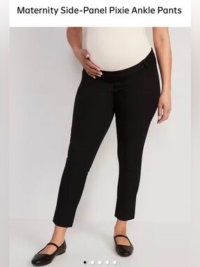 Old Navy Black Ankle Maternity Pants